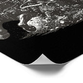 Santa Bulldogging Weihnachts Cowboy Santa Rodeo Xm Poster (Ecke)