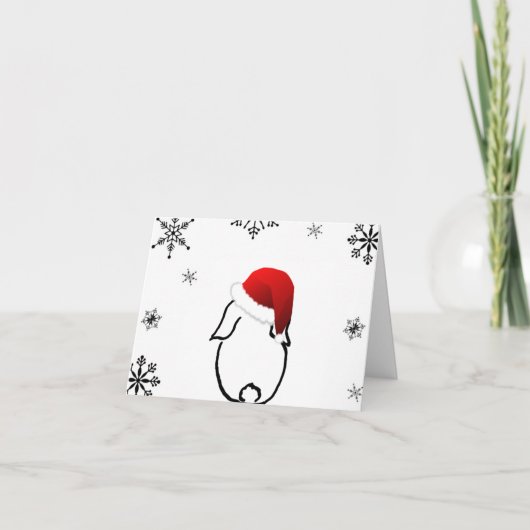 Santa Bunny Ferienkarte Karte (Vorderseite)