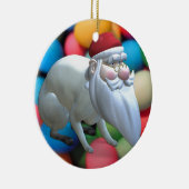 Santa Bunny Keramik Ornament (Rechts)