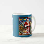 Santa-Buntglas Kaffeetasse (VorderseiteRechts)