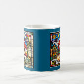 Santa-Buntglas Kaffeetasse (Mittel)