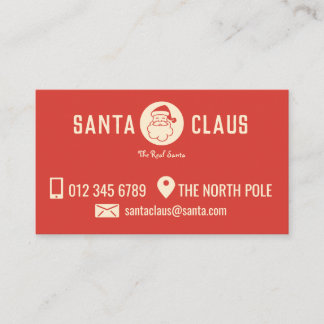 Santa Business Card Visitenkarte