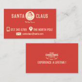 Santa Business Card Visitenkarte (Vorne/Hinten)