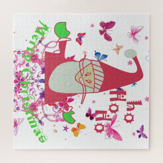 Santa Butterflies Hospho Puzzle (Horizontal)