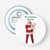 Santa Button Flasche Opener Flaschenöffner (Vorderseite)