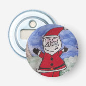 Santa Button Flasche Opener Flaschenöffner (Vorderseite)
