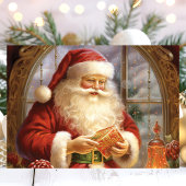 Santa by Window Classic Weihnachten