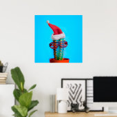 Santa Cactus Poster (Heimbüro)