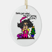 Santa Called Keramik Ornament (Rechts)