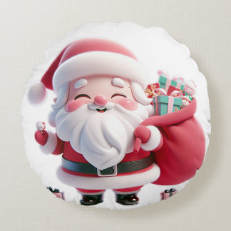 Santa-Calus-Kissen Rundes Kissen