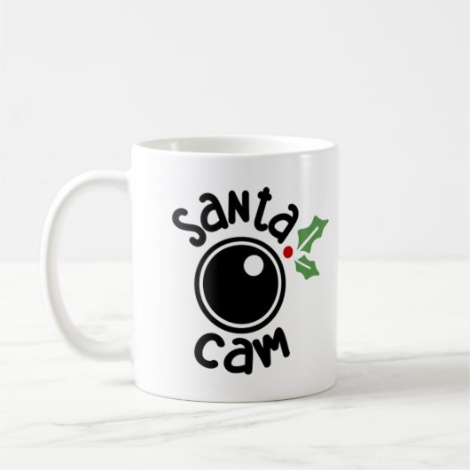 Santa Cam, Funny Christmas Kaffeetasse (Links)