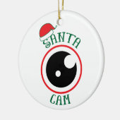 Santa Cam Niedlich Modernes Weihnachtsfest Keramik Ornament (Links)
