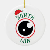 Santa Cam Niedlich Modernes Weihnachtsfest Keramik Ornament (Hinten)