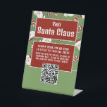 Santa Candy, Besuch Santa, QR Code Queue Sockelschild<br><div class="desc">Dieses Podestschild ist perfekt für jeden,  der einen Besuch im Santa-Ereignis abhält. Dieses Zeichen dient dazu,  Kunden zum Scannen eines QR-Codes zu bewegen,  um sich der Warteschlange anzuschließen,  um den Weihnachtsmann zu besuchen. Ideal für kommerzielle und einheimische Veranstaltungen.</div>