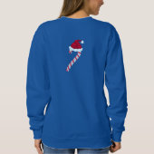 Santa Candy Cane Sweatshirt (Rückseite)