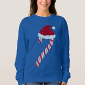Santa Candy Cane Sweatshirt (Vorderseite)