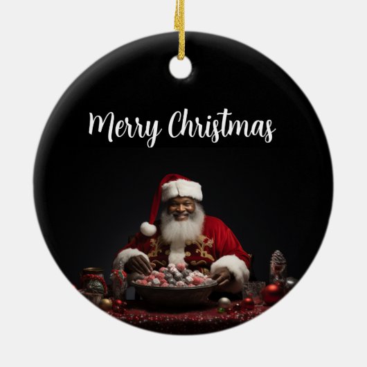 Santa Candy Claus Ornament (Hinten)
