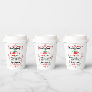Santa Candy & Cocoa Shop Weihnachten Pappbecher