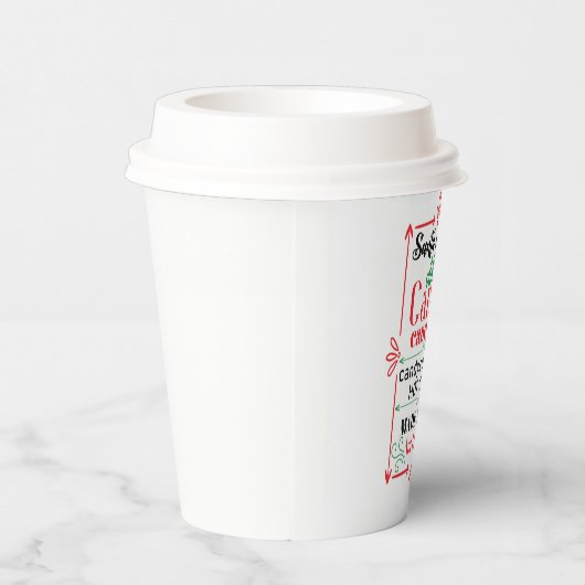 Santa Candy & Cocoa Shop Weihnachten Pappbecher (Rechts)