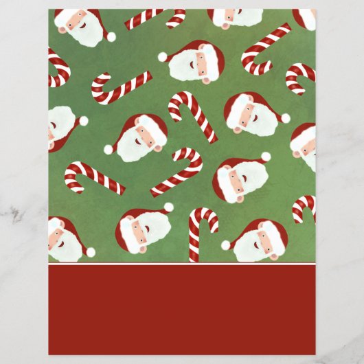 Santa Candy, saisonale Rekrutierung Werbung Flyer (Hinten)