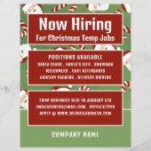 Santa Candy, saisonale Rekrutierung Werbung Flyer (Vorne)