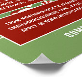 Santa Candy, saisonale Rekrutierung Werbung Poster (Ecke)