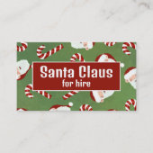 Santa Candy, Santa Claus Entertainer Visitenkarte (Vorderseite)