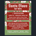Santa Candy, Santa Claus Entertainer Werbung Flyer<br><div class="desc">Santa Candy,  Santa Claus Entertainer Werbung Flyer durch den Business Card Store.</div>