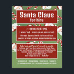 Santa Candy, Santa Claus Entertainer Werbung Flyer<br><div class="desc">Santa Candy,  Santa Claus Entertainer Werbung Flyer durch den Business Card Store.</div>