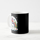 Santa Cane Corso Riding Unicorn Reindeer Christmas Kaffeetasse (Vorderseite Links)