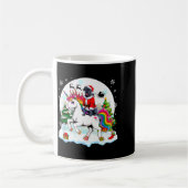 Santa Cane Corso Riding Unicorn Reindeer Christmas Kaffeetasse (Links)