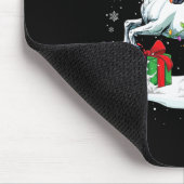 Santa Cane Corso Riding Unicorn Weihnachtsmann Ki Mousepad (Ecke)