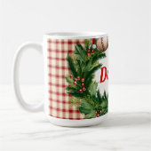 Santa Cap Baseball Dad Personalized Kaffeetasse (Links)
