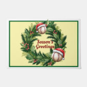 Santa Cap Baseball individuell anpassbar Fußmatte (Vorderseite)