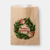 Santa Cap Baseball individuell anpassbar Geschenktütchen (Vorderseite)