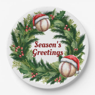 Santa Cap Baseball individuell anpassbar Pappteller