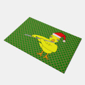 Santa Cap Flute Chick Fußmatte (Schrägansicht)