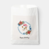 Santa Cap Gelbe Labrador Individuell gestalteter U Geschenktütchen (Vorderseite)