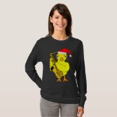 Santa Cap Saxophone Chick T-Shirt (Vorne ganz)