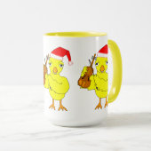 Santa Cap Violin Chick Tasse (VorderseiteRechts)
