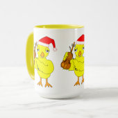 Santa Cap Violin Chick Tasse (Vorderseite Links)