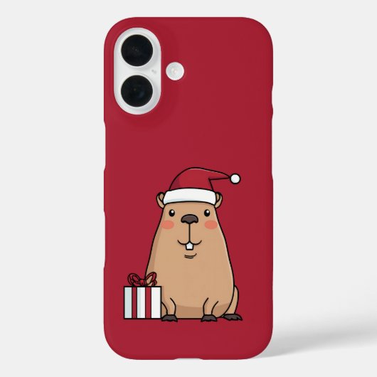 Santa Capybara Case-Mate iPhone Hülle (Rückseite)