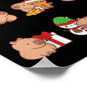 Santa Capybara Crew Weihnachten Liebe Poster (Ecke)