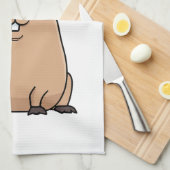 Santa Capybara Geschirrtuch (Viertel Falte)