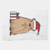 Santa Capybara Geschirrtuch (Horizontal)