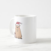 Santa Capybara Kaffeetasse (Vorderseite Links)