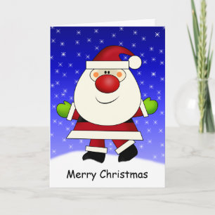Santa Card Feiertagskarte