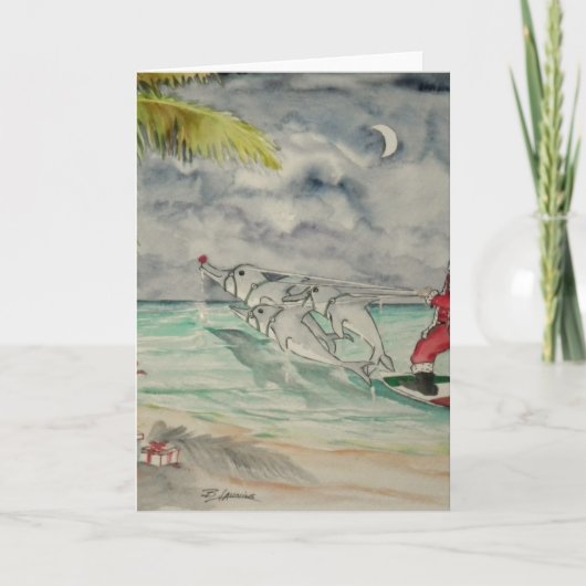 Santa Caribbean Style.jpg Feiertagskarte (Vorderseite)