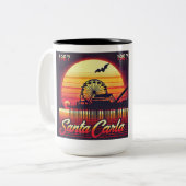Santa Carla 1987 Retro-Design Zweifarbige Tasse (Vorderseite Links)