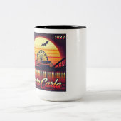Santa Carla 1987 Retro-Design Zweifarbige Tasse (Mittel)